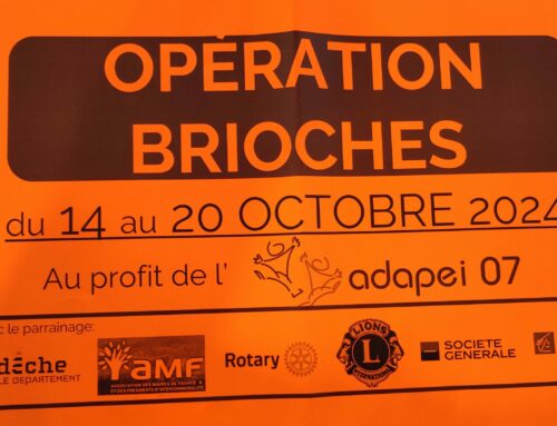 Opération brioches du 14 au 20.10.2024