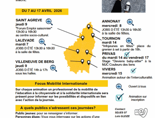 La quinzaine de l’Information Jeunesse et de la Mobilité internationale du 7 au 17 avril 2026