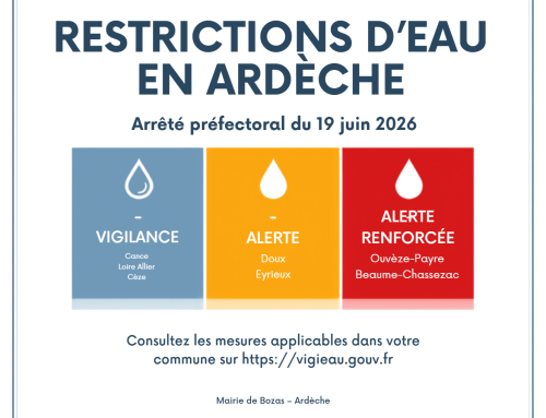 Restriction d&rsquo;eau en Ardèche