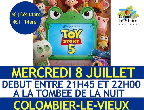 Cinéma de plein air à Colombier-Le-Vieux